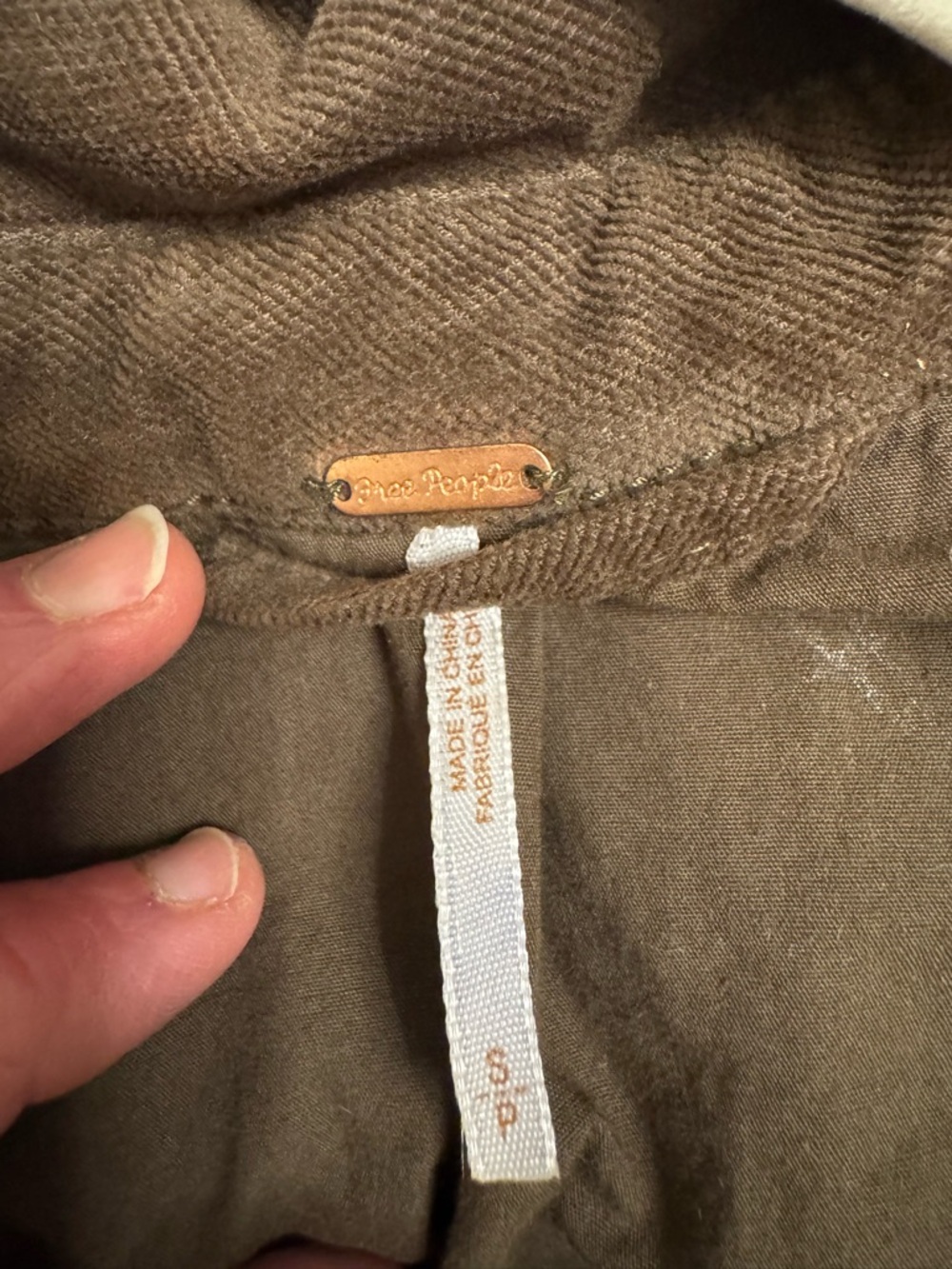 Free People Brown Cropped Corduroy Jacket - Picture 4 of 5